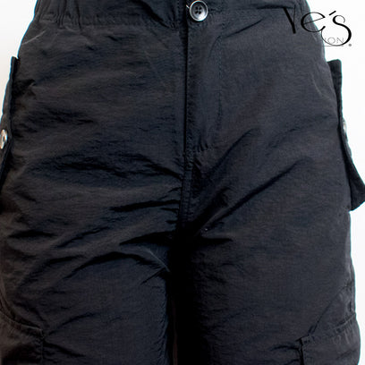 Pantalón Parachute para Mujer (Color : Negro)