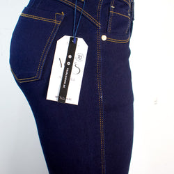 Jean de un boton para Mujer, Super Strech - Color: Indigo (New Cassic Collection)