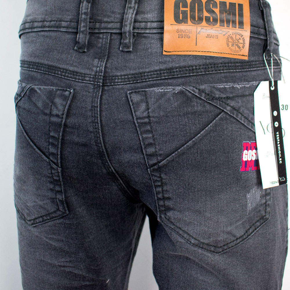 Jean de Hombre semi tubo - Colección: Urban Night (Color: Plomo Oscuro)