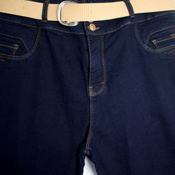 Jeans para Mujer , Plus Denim Trendy - Estilo Moderno y Tallas Extendidas ( Color Indigo 2)