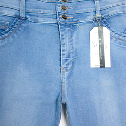 Jeans Plus con Corte Push Up y Tela Stretch: Comodidad y Estilo en Tallas Grande (Colletction: CurvyFlex)
