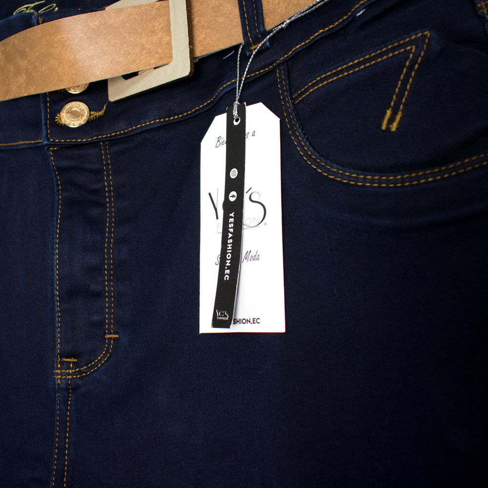 Jeans para Mujer , Plus Denim Trendy - Estilo Moderno y Tallas Extendidas ( Color Indigo 1)