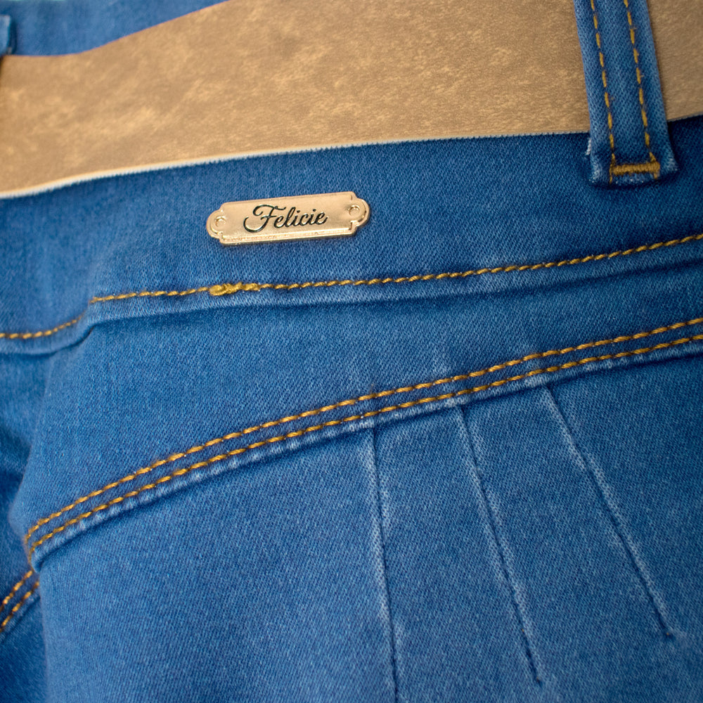 Jeans para Mujer , Plus Denim Trendy - Estilo Moderno y Tallas Extendidas ( Color Azul Claro)