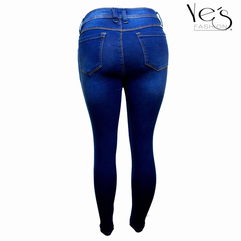 Pantalón jean para mujer - azul pardo ( linda collection)