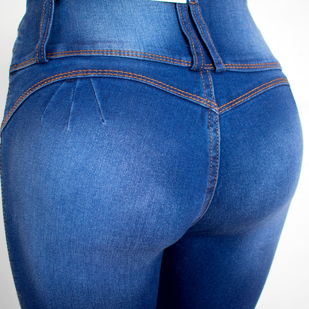 Pantalón Jean para Mujer - Azul Tradicional (Ilusion Collection)