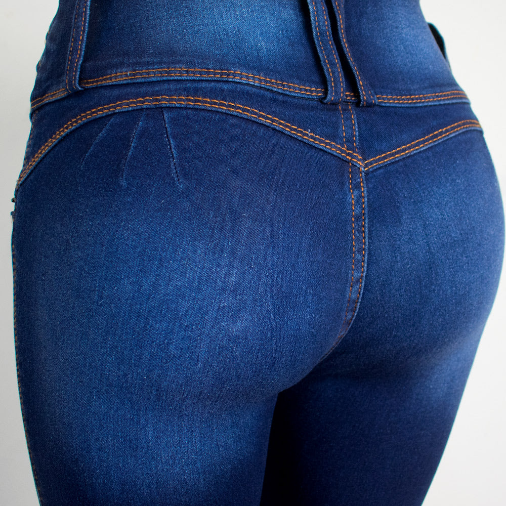 Pantalón Jean para Mujer - Azul Oscuro (Ilusion Collection)