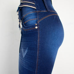 Pantalón Jean para Mujer - Azul Oscuro (Ilusion Collection)