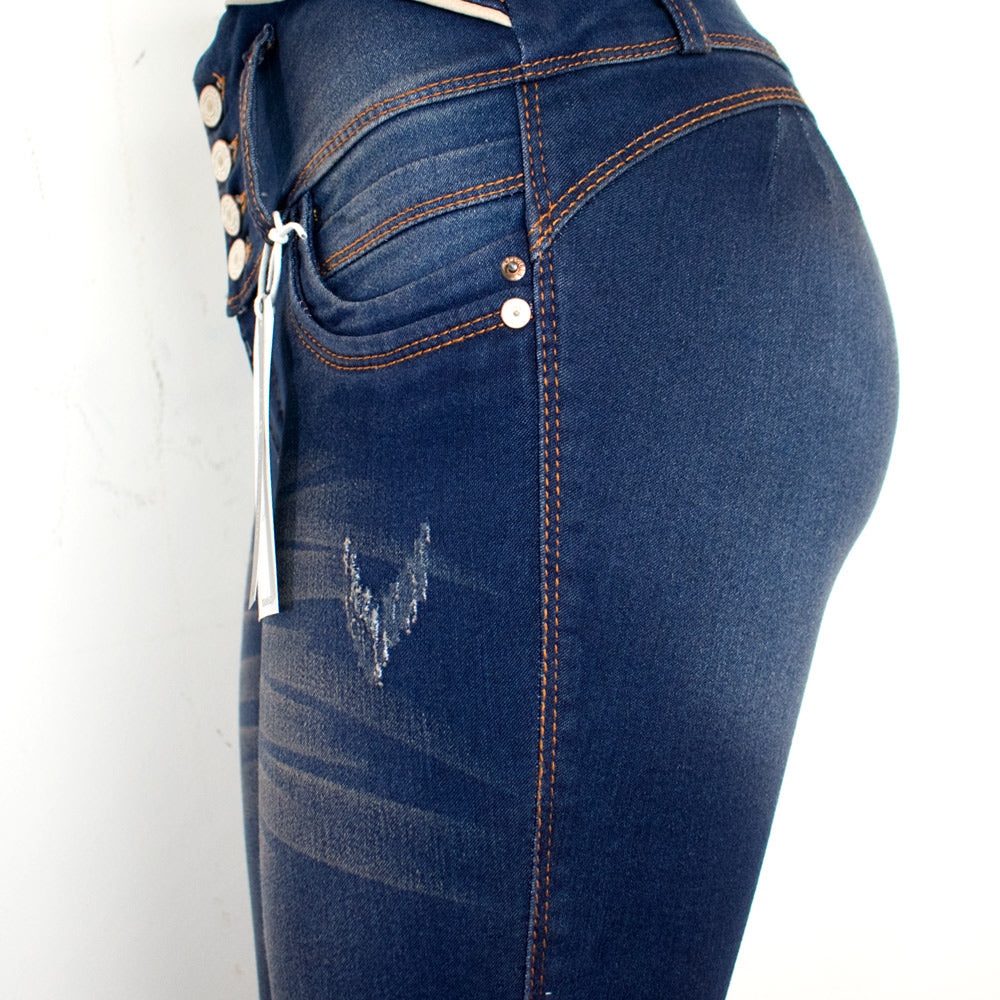 Pantalón Jean para Mujer - Verdoso (Ilusion Collection)