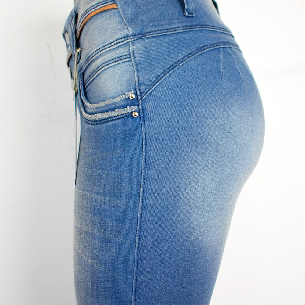 Pantalón Jean para Mujer - Celeste Sombreado (Paradisse Jeans Collection)