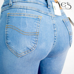 Pantalon Jean para Mujer Clásico / Color: Celeste (Lee Collection)
