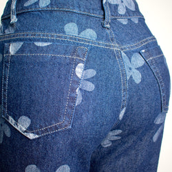Jean para mujer anchos - Color: Azul Oscuro (Wide Legs, Palazzo   Special Collection)