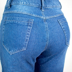 Jean para mujer ancho - Color: Azul Tradicional (Wide Legs , Palazzo Collections)