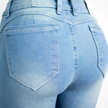 Pantalones jeans mujer en talla 10 - tiro alto