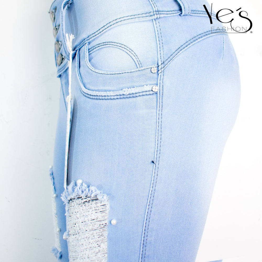 Pantalón jean para mujer - azul oscuro ( linda collection)