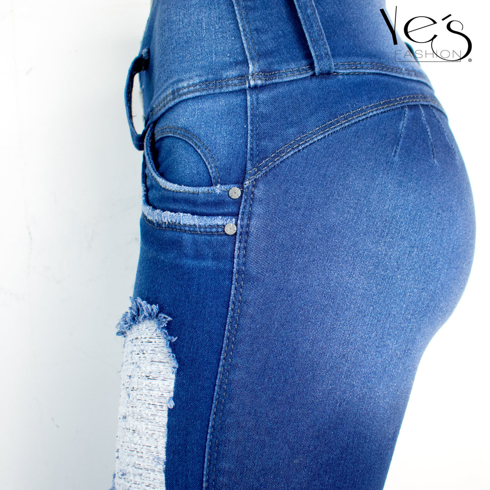 Pantalón jean para mujer - azul oscuro ( linda collection)