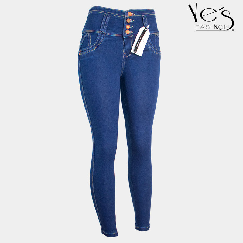 Pantalón jean para mujer - azul pardo ( linda collection)