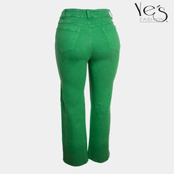Jeans Cargo para Mujer - Verde Nature (Wide Legs cargo Collection)