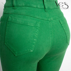 Jeans Cargo para Mujer - Verde Nature (Wide Legs cargo Collection)