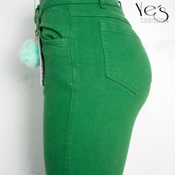 Jeans Cargo para Mujer - Verde Nature (Wide Legs cargo Collection)