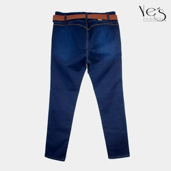 Jeans para Mujer , Plus Denim Trendy - Estilo Moderno y Tallas Extendidas ( Color Azul Oscuro)