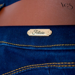 Jeans para Mujer , Plus Denim Trendy - Estilo Moderno y Tallas Extendidas ( Color Azul Oscuro)