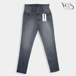 Jeans para Mujer , Plus Denim Trendy - Estilo Moderno y Tallas Extendidas ( Color Plomo)