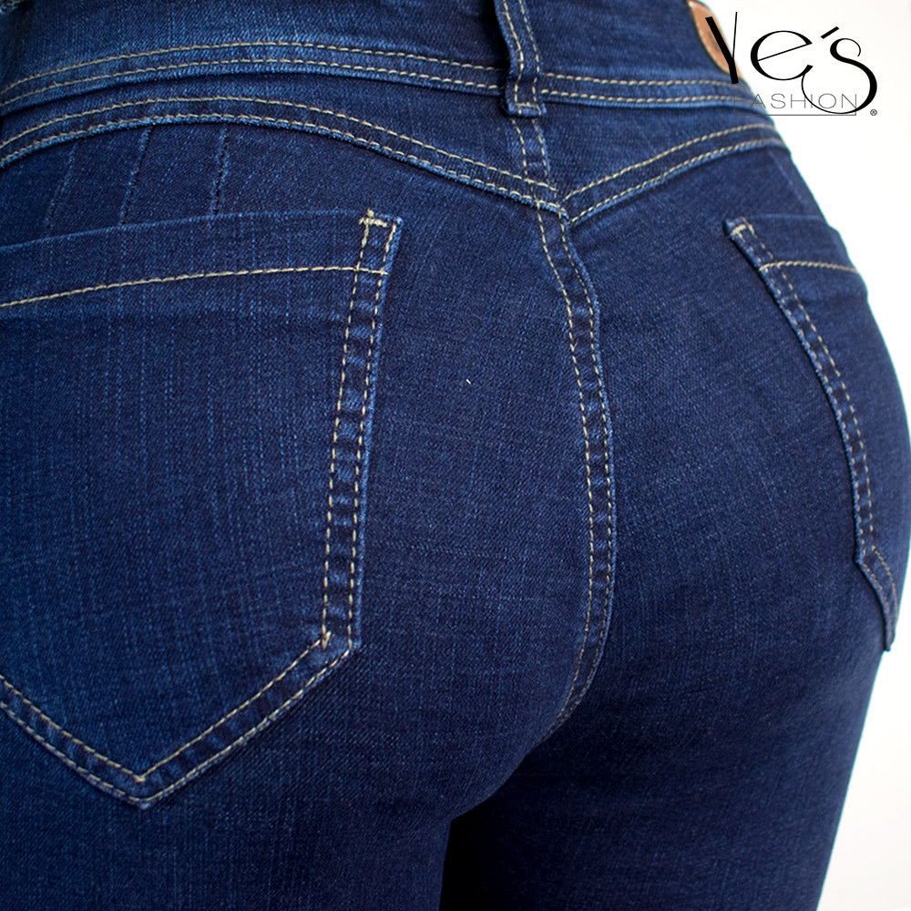 Jeans Flare para Mujer - Basta Acampanada - (Color: Índigo)