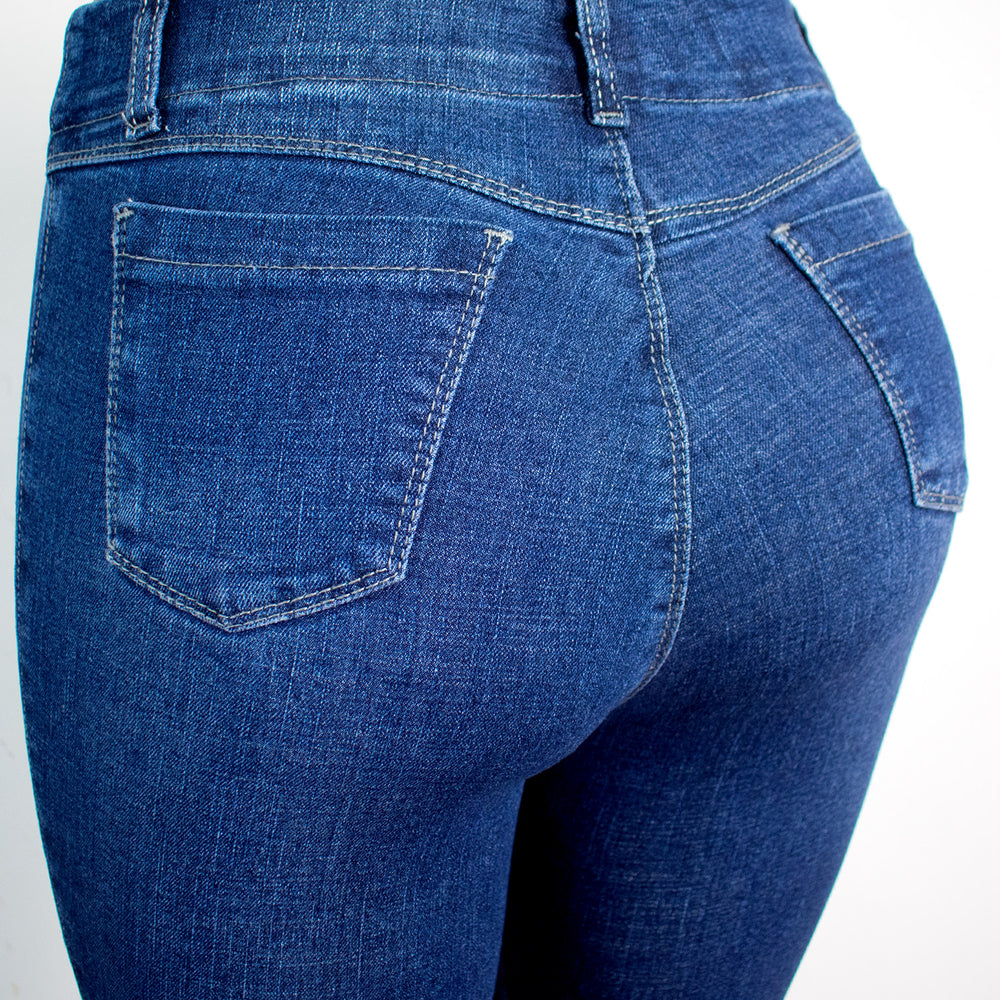 Jeans para Mujer Acampanados  (Azul Oscuro / Flare Collection)
