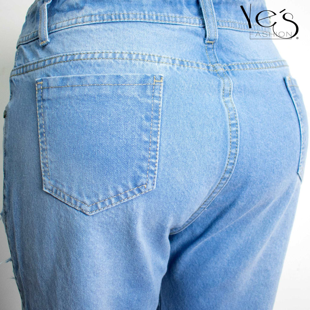 Pantalón jean para mujer - azul pardo ( linda collection)