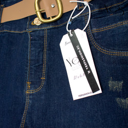 Jeans Acampanados Plus Size - Estilo Moderno con Basta Acampanada - (Color: Indigo )