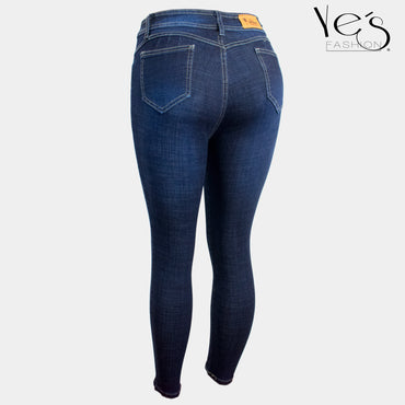 Jean de mujer de alta calidad - Indigo | Jeans con corte Push Up y tela SUPER STRETCH