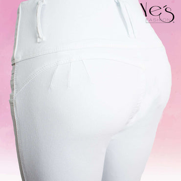 Jean para Mujer en 4 Botones - Blanco ( Linda Collection )
