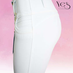 Jean para Mujer en 4 Botones - Blanco ( Linda Collection )
