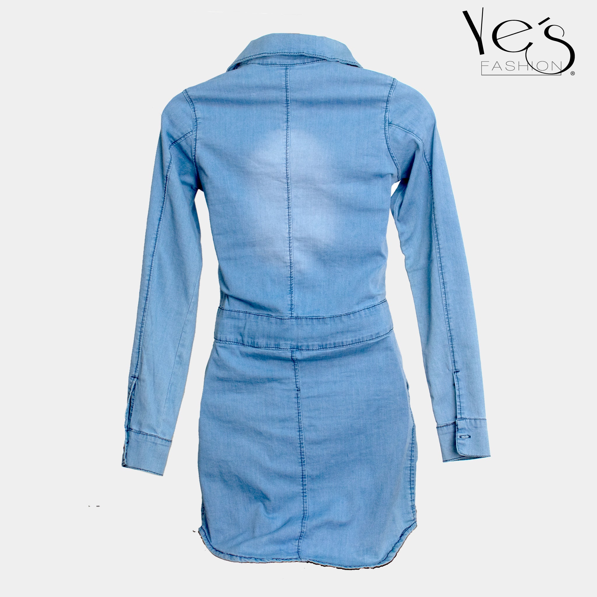 Vestido para Mujer tipo Jean - Color : Celeste - (Ilussion Collection)