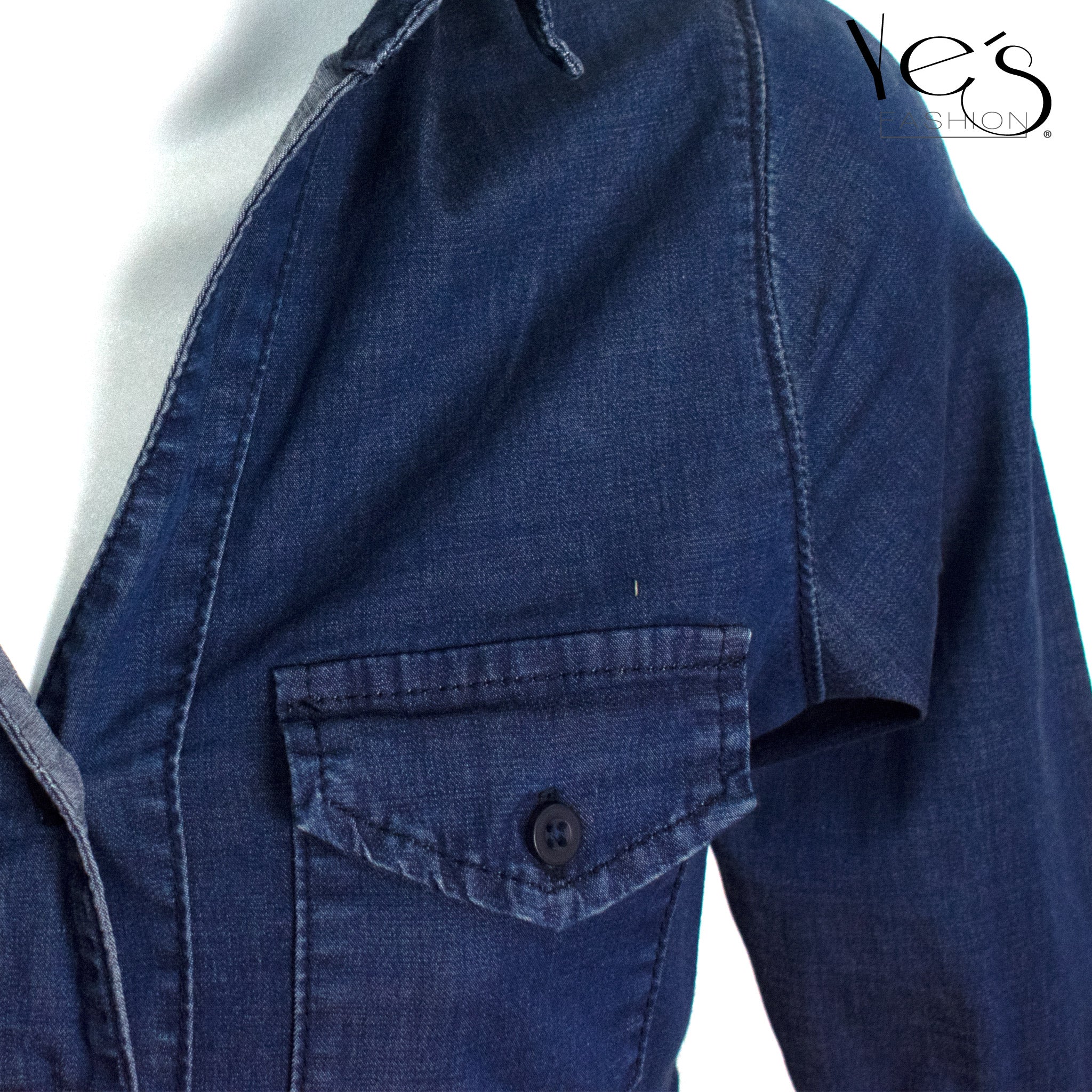 Vestido para Mujer tipo Jean - Color : Azul Oscuro- (Ilussion Collection)