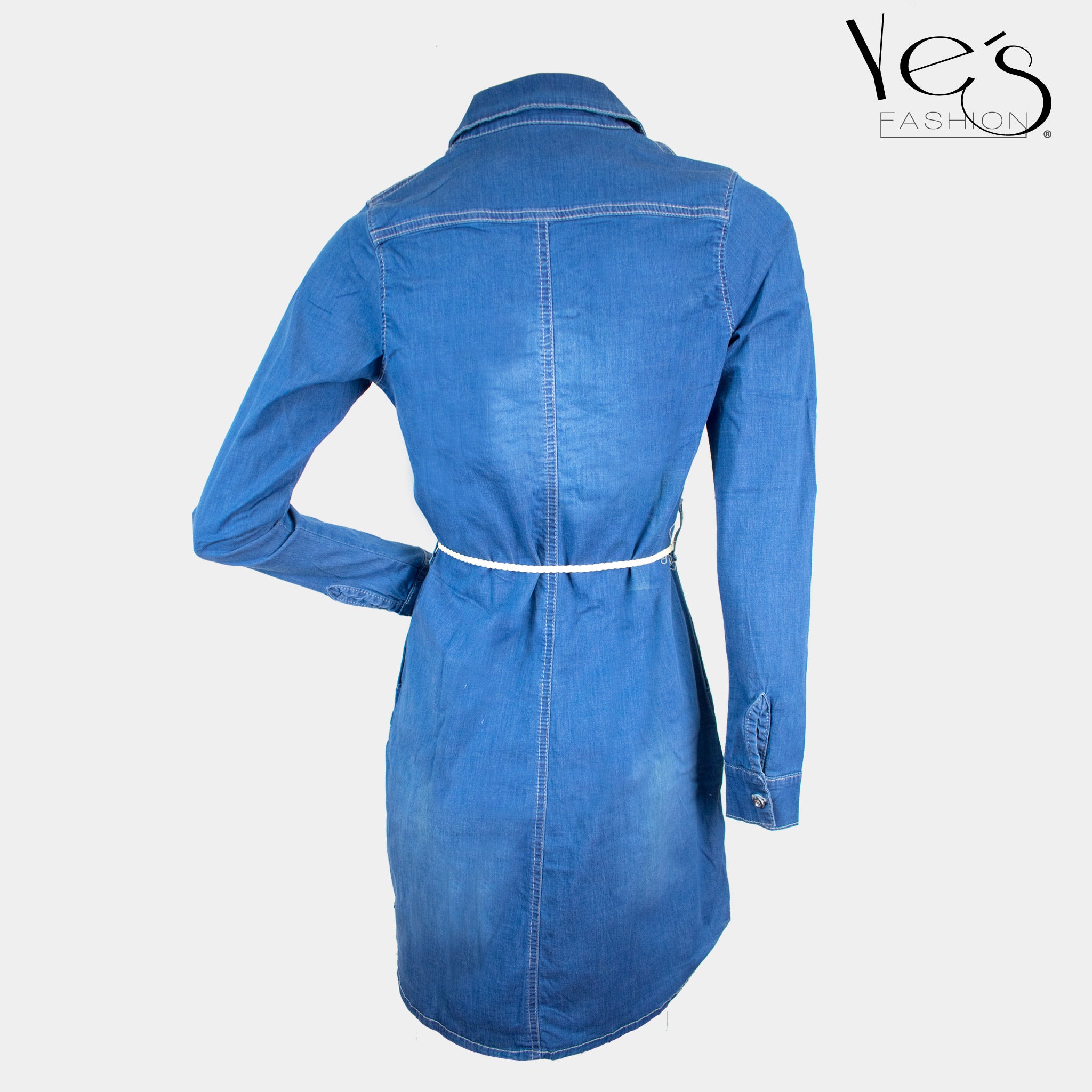 Copia de Vestido para Mujer tipo Jean - Color : Azul Tradicional- (Ilussion Collection)