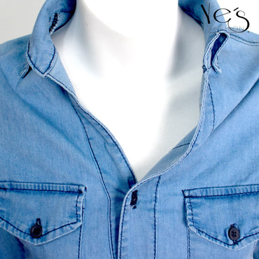 Vestido para Mujer tipo Jean - Color : Celeste - (Ilussion Collection)