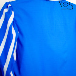 Blusa para Mujer - Azul Rayado - (Moda Poetica Collection)