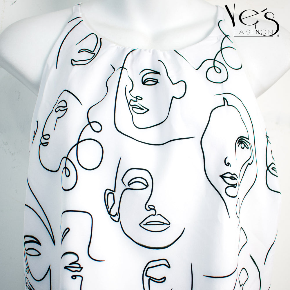Blusa para Mujer Crop Top - Blanca - (Moda Poetica Collection)