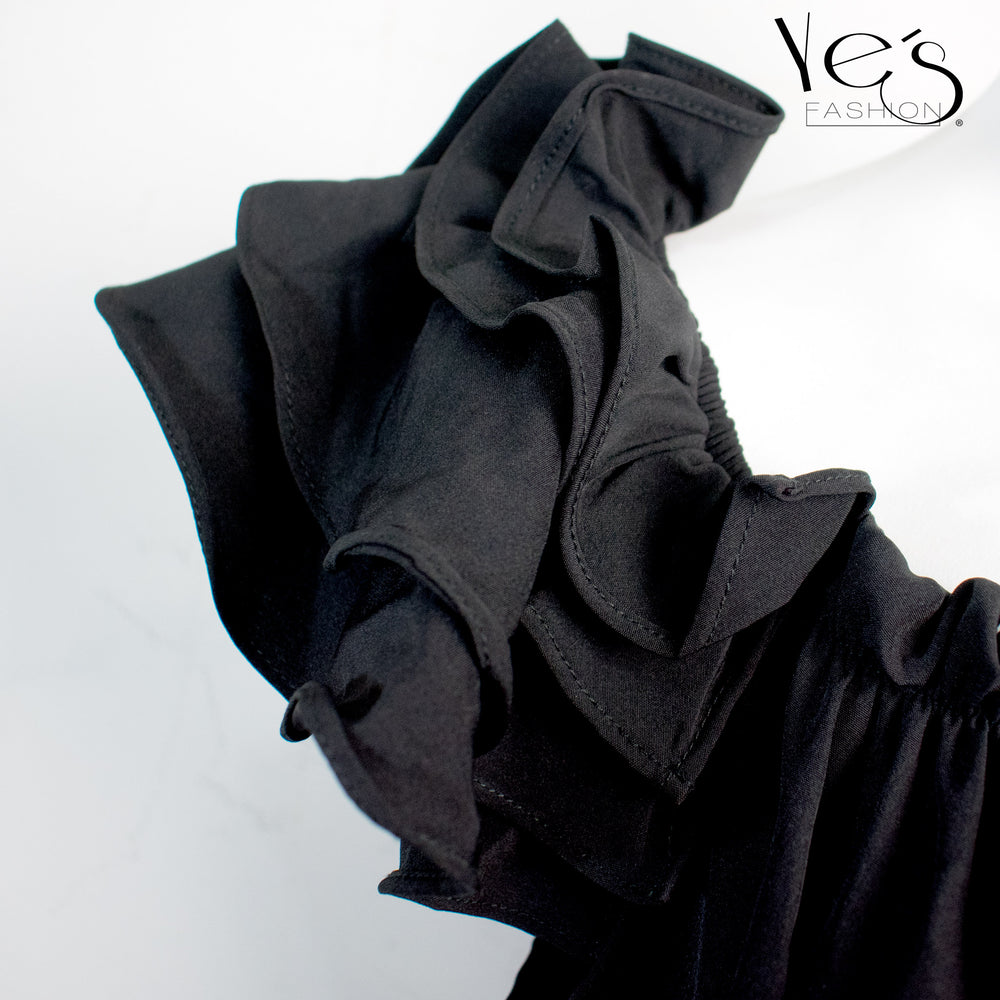 Blusa para Mujer - Color: Negro - (Moda Poetica Collection / Tipo: Hombros recubiertos=